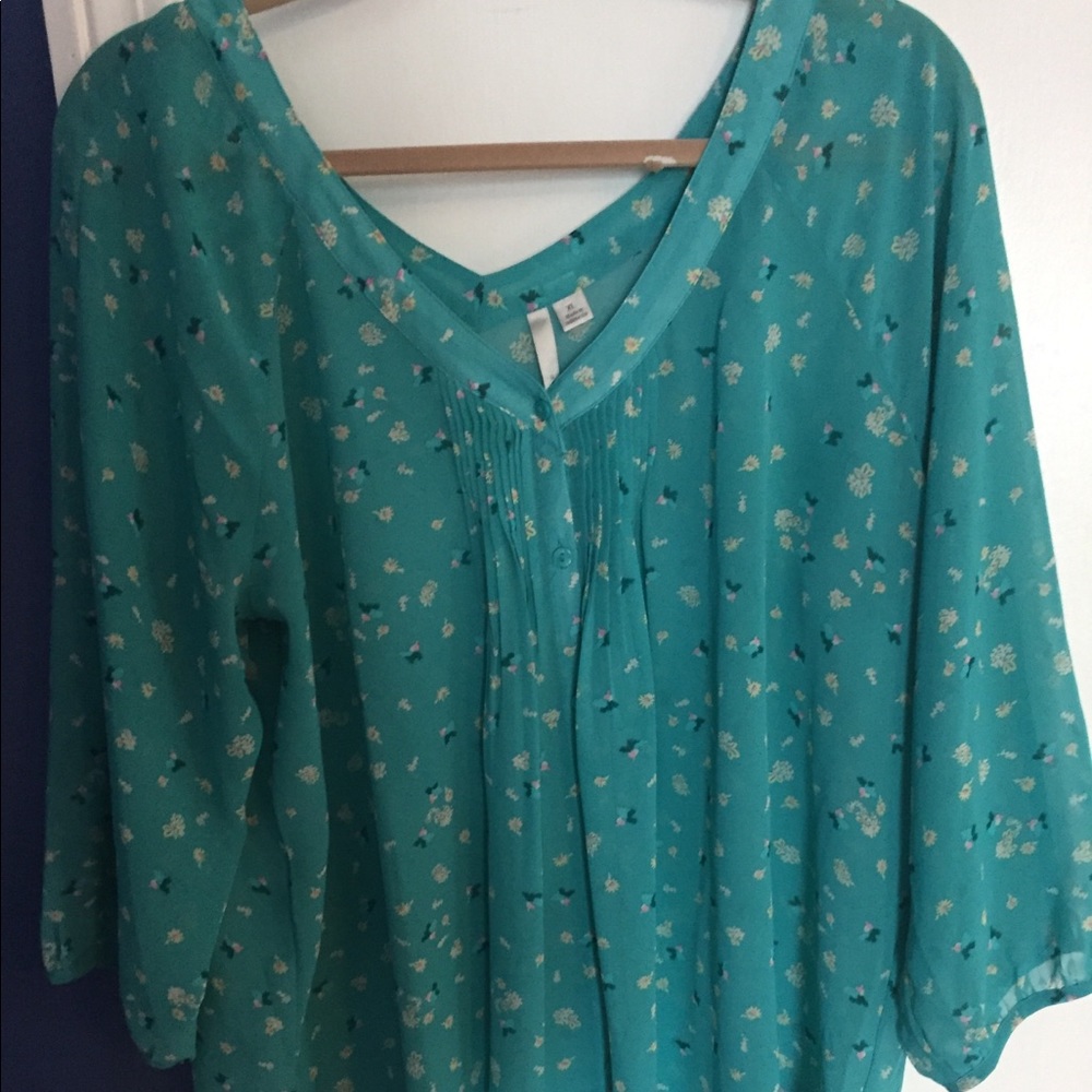Lc Lauren Conrad floral blouse